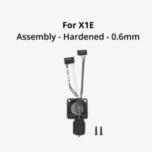 0.6mm Complete Hotend Assembly with Hardened Steel nozzle - X1E (Hotend completo Nozzle Aço Endurecido) - Bambu Lab