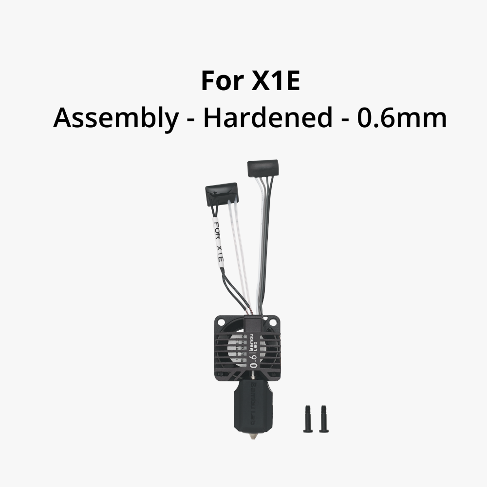 0.2mm Complete Hotend Assembly with Hardened Steel nozzle - X1E (Hotend completo Nozzle Aço Inoxidável) - Bambu Lab - Image 3