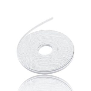 1m Correia Branca GT2 6mm largura Reforçada com Aço ( GT2 timing belt PU steel wire ) - AIMSOAR