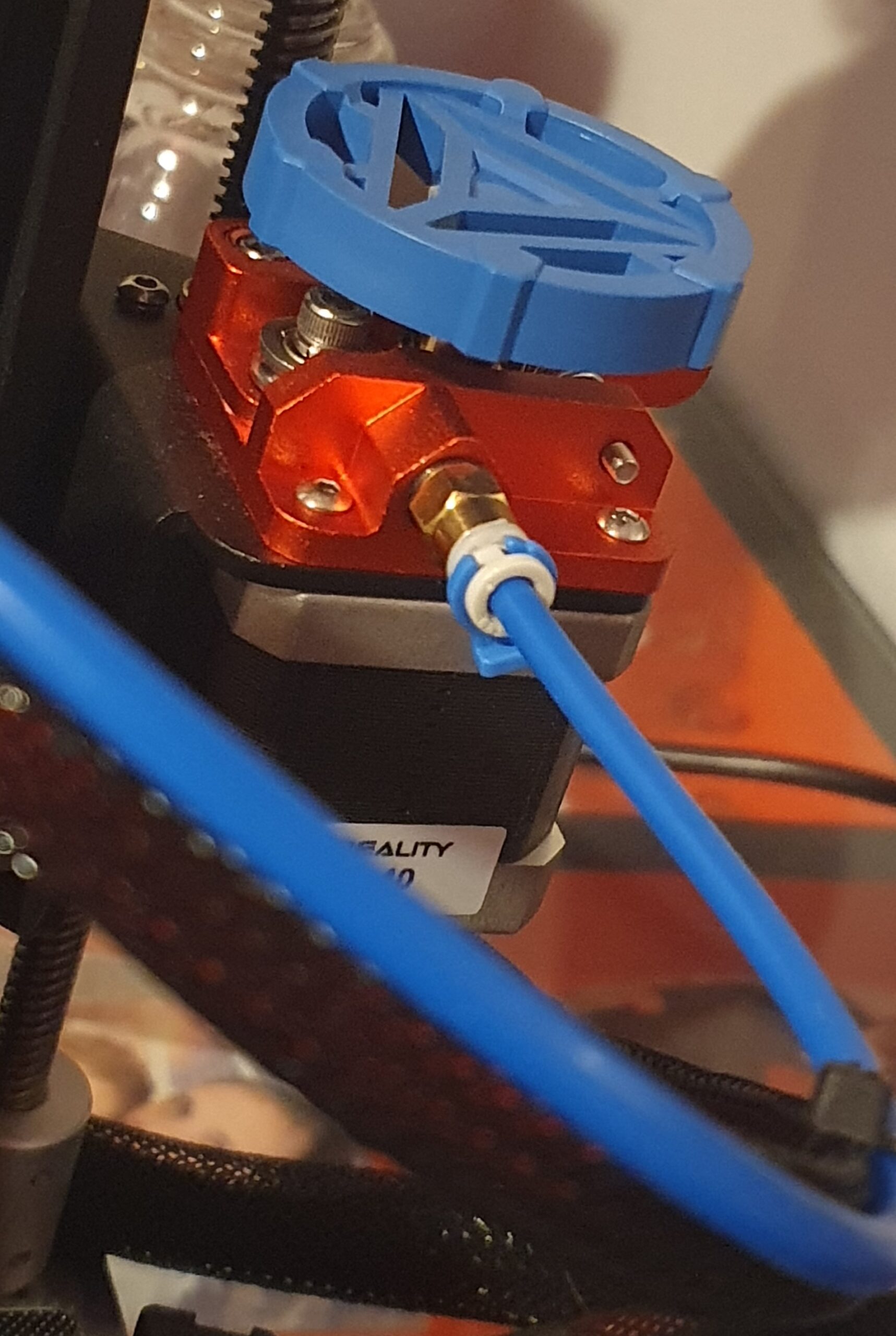 KIT Completo Tubo PTFE Azul + 4 Molas + Extrusor Creality de Metal Vermelho (Extruder compatível com bowden CR10S-PRO, MAX, CR-10, Ender ) - AIMSOAR - Image 6