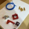 KIT Completo Tubo PTFE Azul + 4 Molas + Extrusor Creality de Metal Vermelho (Extruder compatível com bowden CR10S-PRO, MAX, CR-10, Ender ) - AIMSOAR