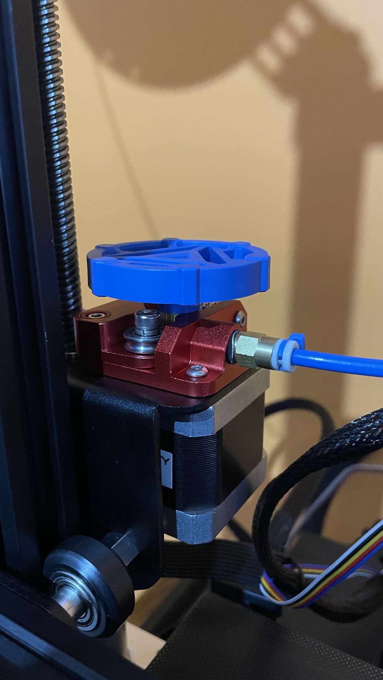KIT Completo Tubo PTFE Azul + 4 Molas + Extrusor Creality de Metal Vermelho (Extruder compatível com bowden CR10S-PRO, MAX, CR-10, Ender ) - AIMSOAR - Image 8