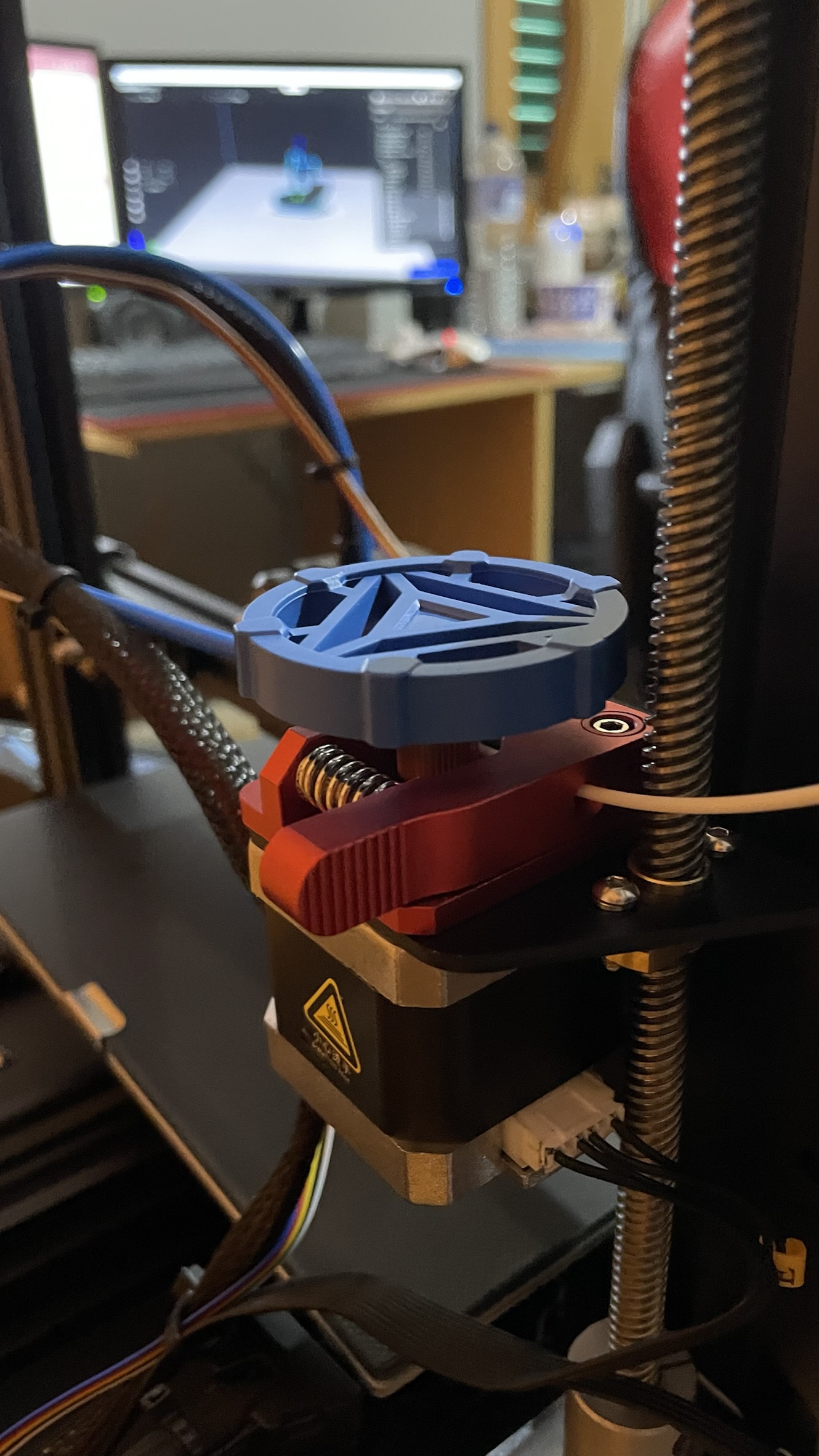 KIT Completo Tubo PTFE Azul + 4 Molas + Extrusor Creality de Metal Vermelho (Extruder compatível com bowden CR10S-PRO, MAX, CR-10, Ender ) - AIMSOAR - Image 9