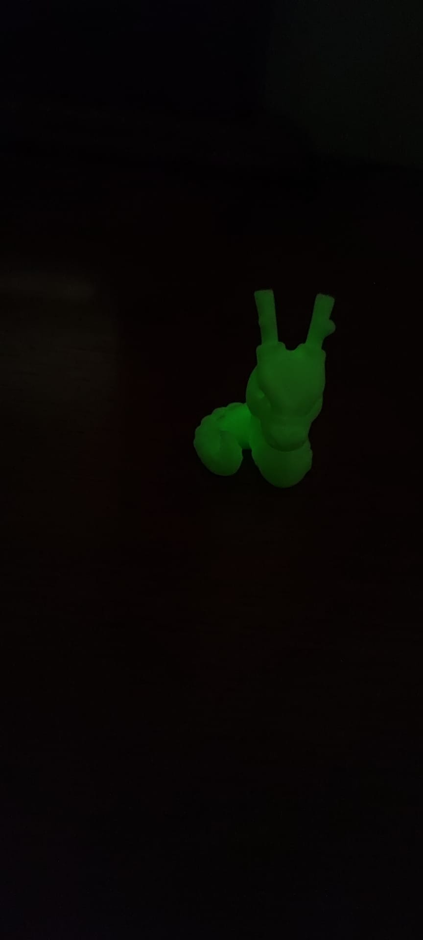 PLA HD 1kg PHOSPHORESCENT Glow in the dark Verde Alien Green - WINKLE - Image 4