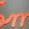 PLA 50g (Amostra) Red GLITTER - Azurefilm