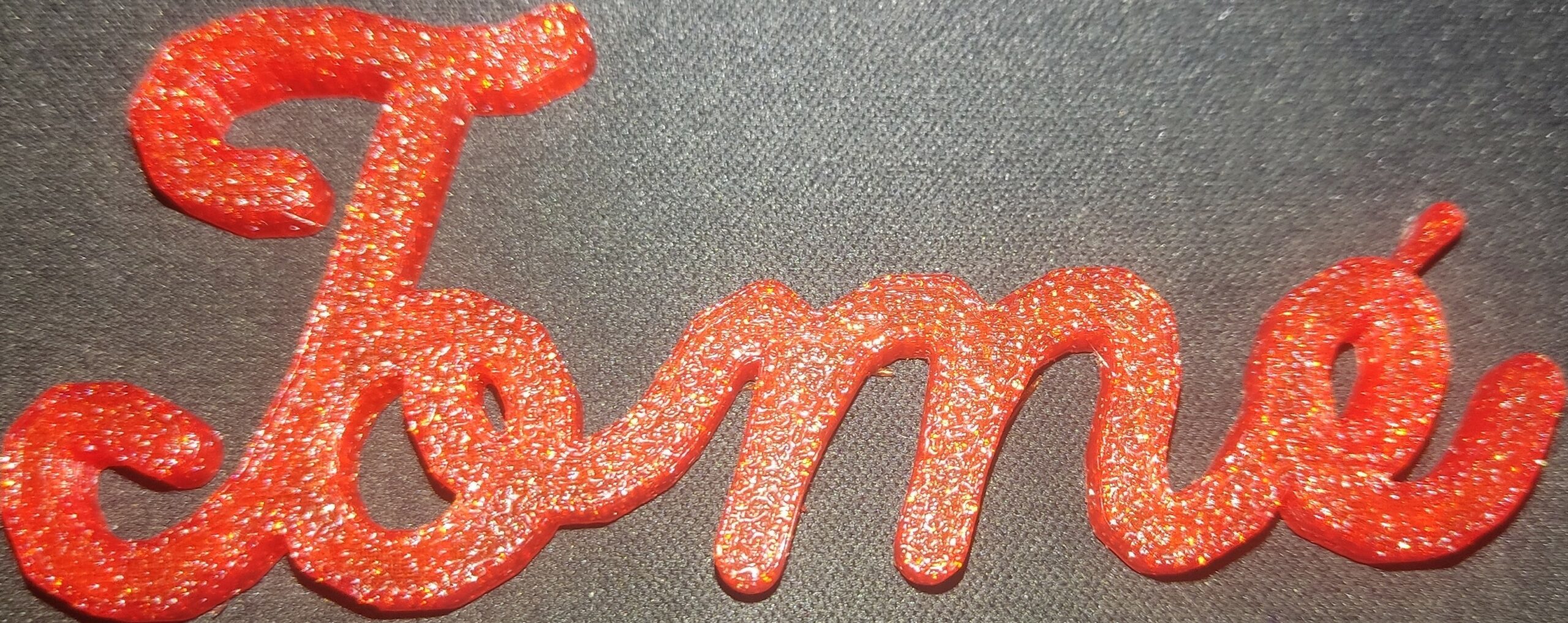PLA 50g (Amostra) Red GLITTER - Azurefilm - Image 5