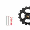 KIT 4 Rodas com Porca de ajuste e Mola do kit de nivelamento 44 mm diâmetro M3 *20mm (Leveling spring) - AIMSOAR