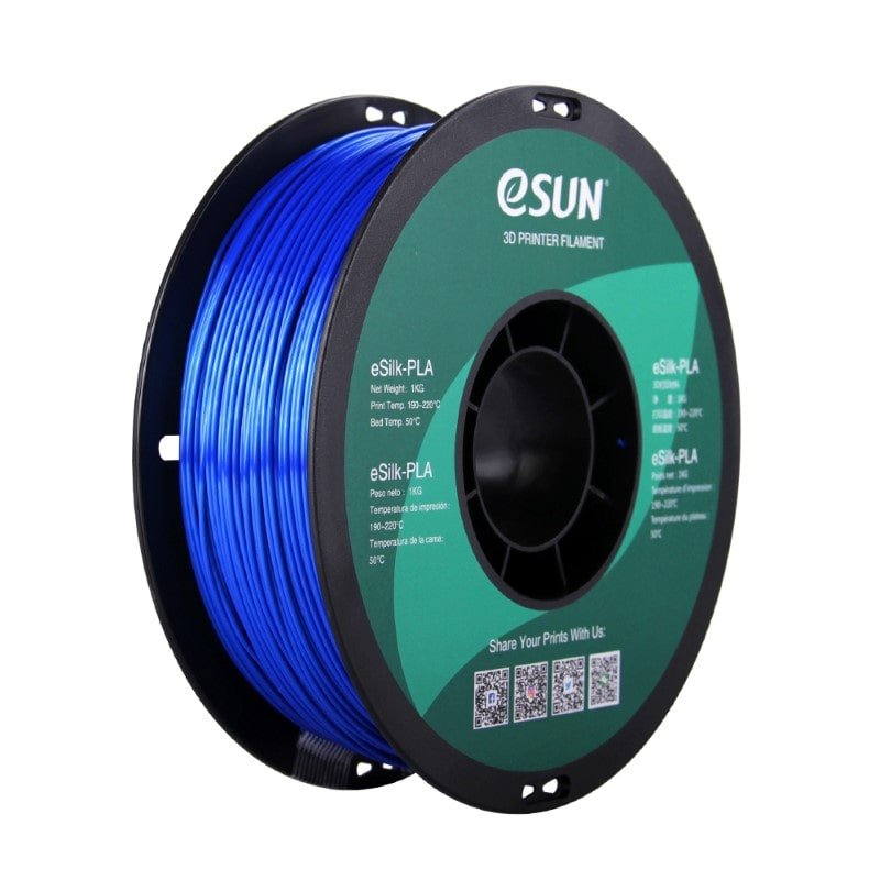 eSILK PLA Silk 1kg Blue - ESUN
