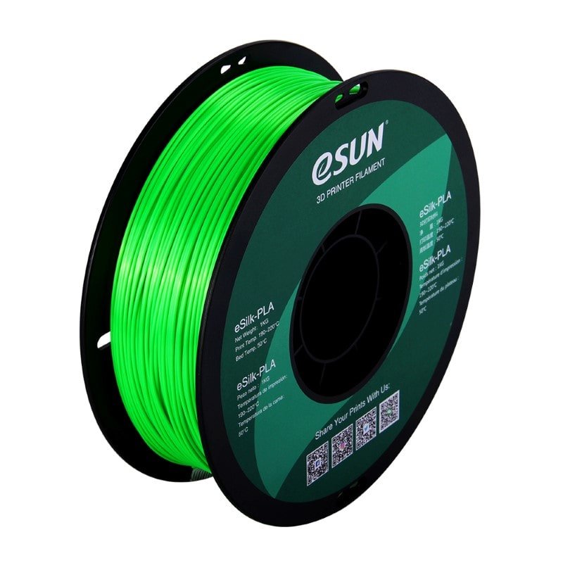 eSILK PLA Silk 1kg Green - ESUN - Image 2