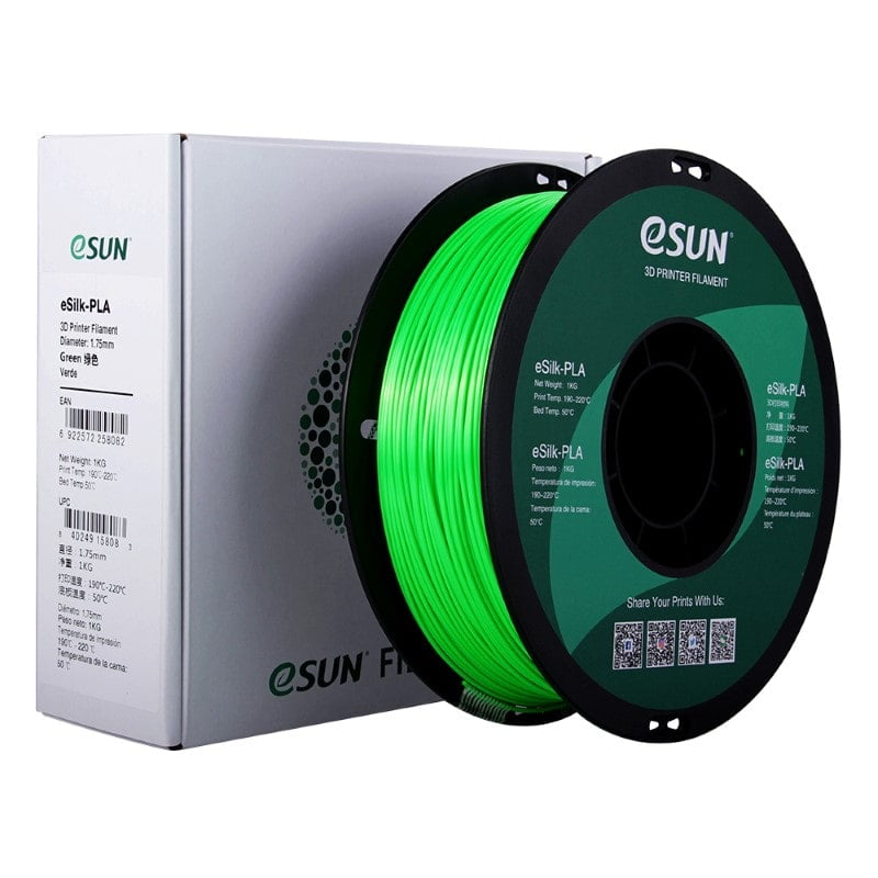 eSILK PLA Silk 1kg Green - ESUN - Image 4