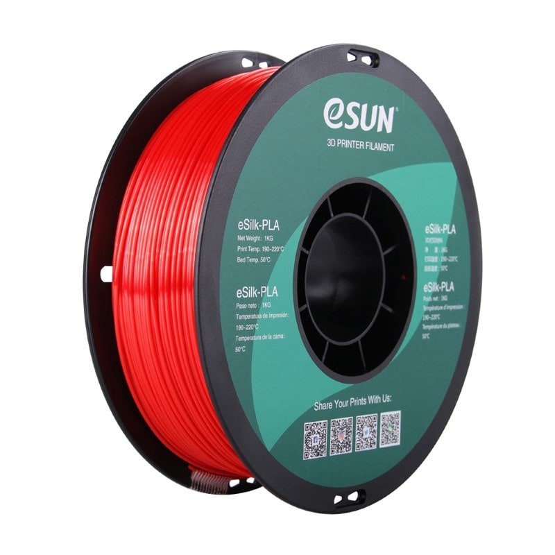 eSILK PLA Silk 1kg Red - ESUN