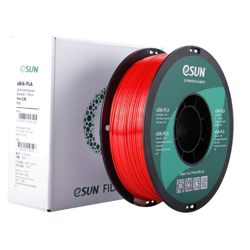 eSILK PLA Silk 1kg Red - ESUN - Image 7