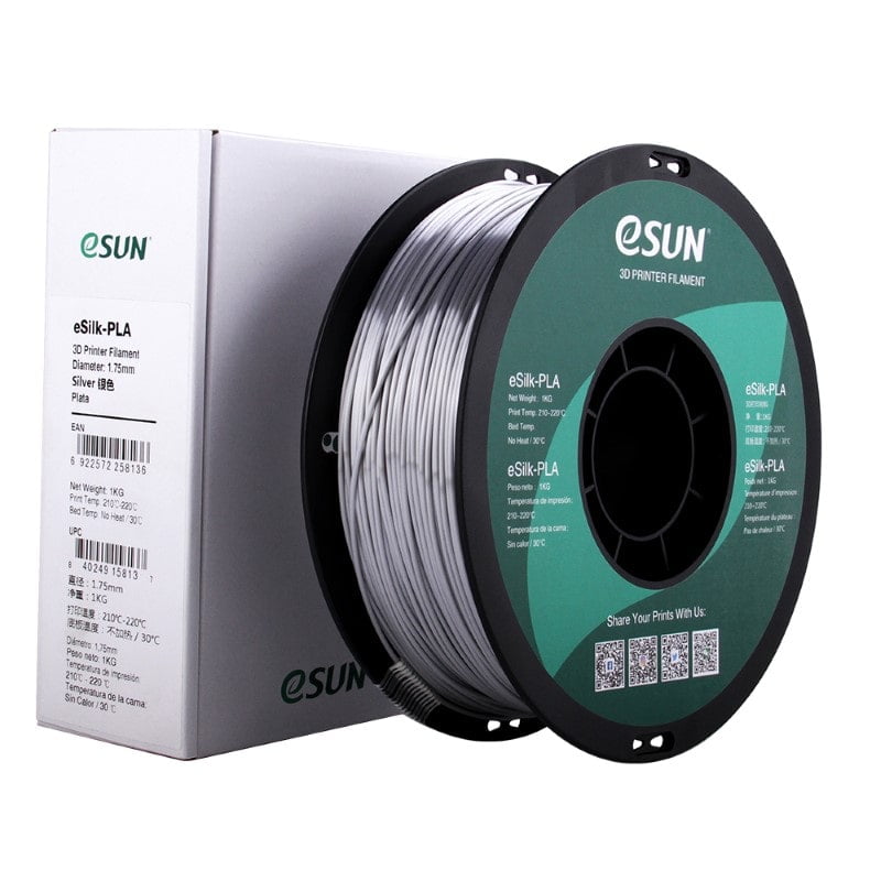 eSILK PLA Silk 1kg Metal Silver - ESUN - Image 7