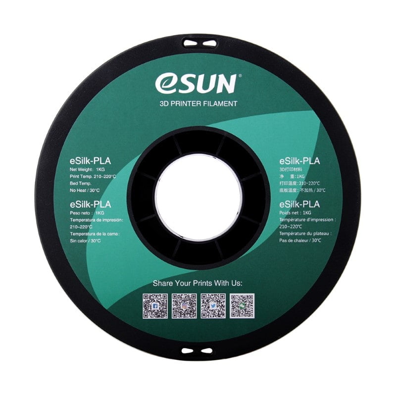 eSILK PLA Silk 1kg Metal Silver - ESUN - Image 4