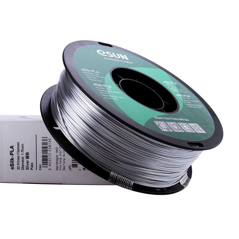 eSILK PLA Silk 1kg Metal Silver - ESUN - Image 3