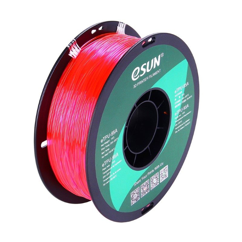 eTPU 95A 1kg Transparent Pink - ESUN - Image 2