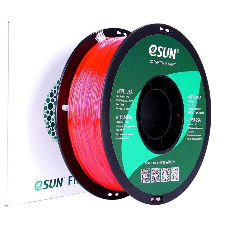 eTPU 95A 1kg Transparent Pink - ESUN - Image 9