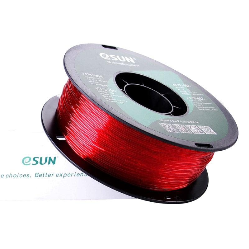 eTPU 95A 1kg Transparent Red - ESUN - Image 4