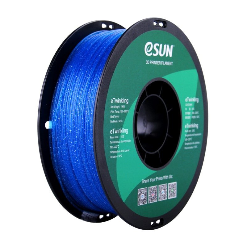 eTwinkling PLA 1kg Blue (Glitter) - ESUN