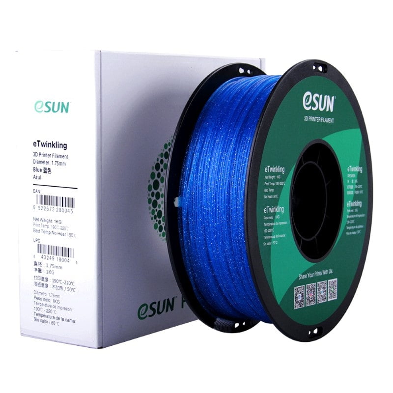 eTwinkling PLA 1kg Blue (Glitter) - ESUN - Image 8