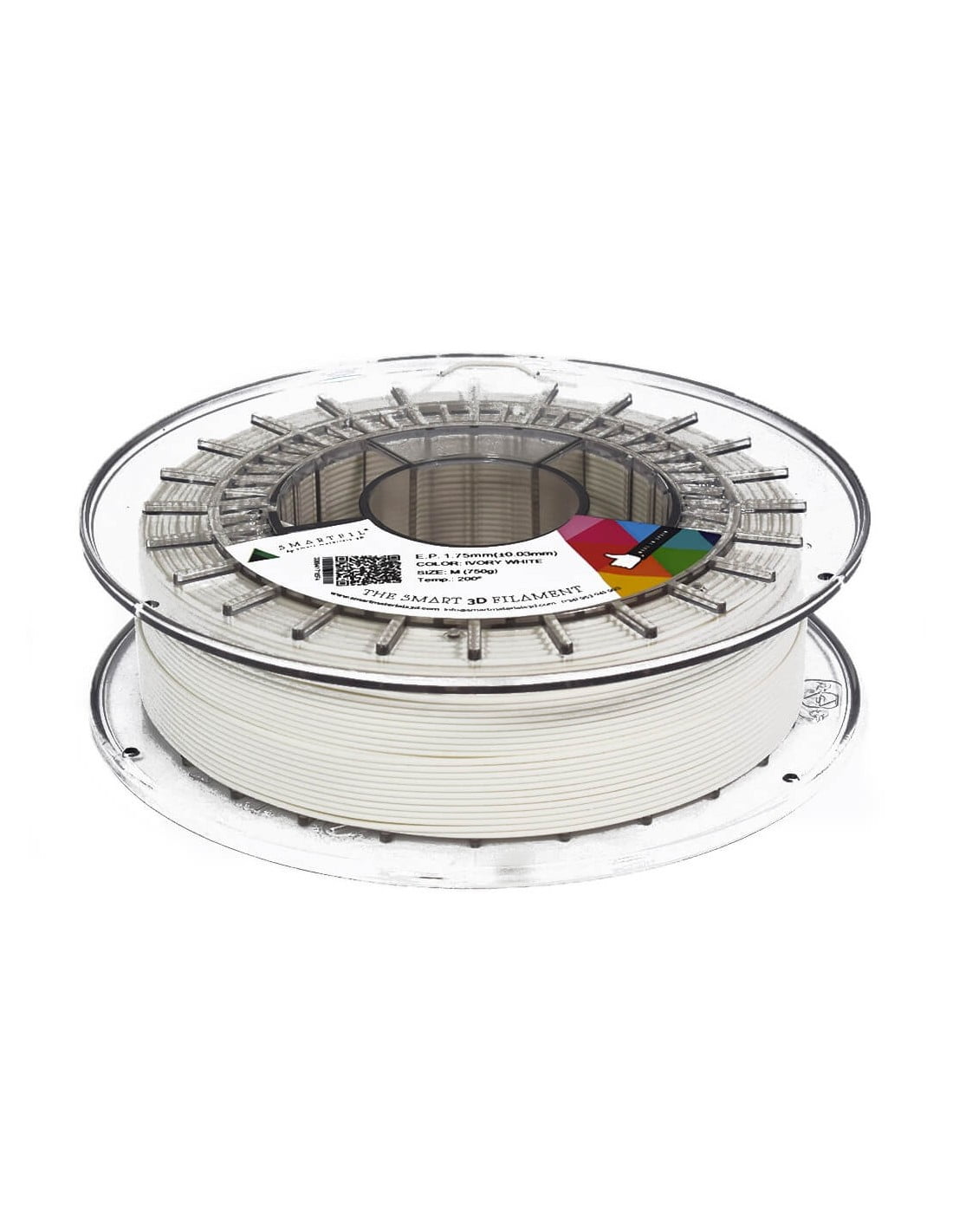 PLA Smartfil EP Ivory White M 750g Branco - Smart Materials 3D - Image 6