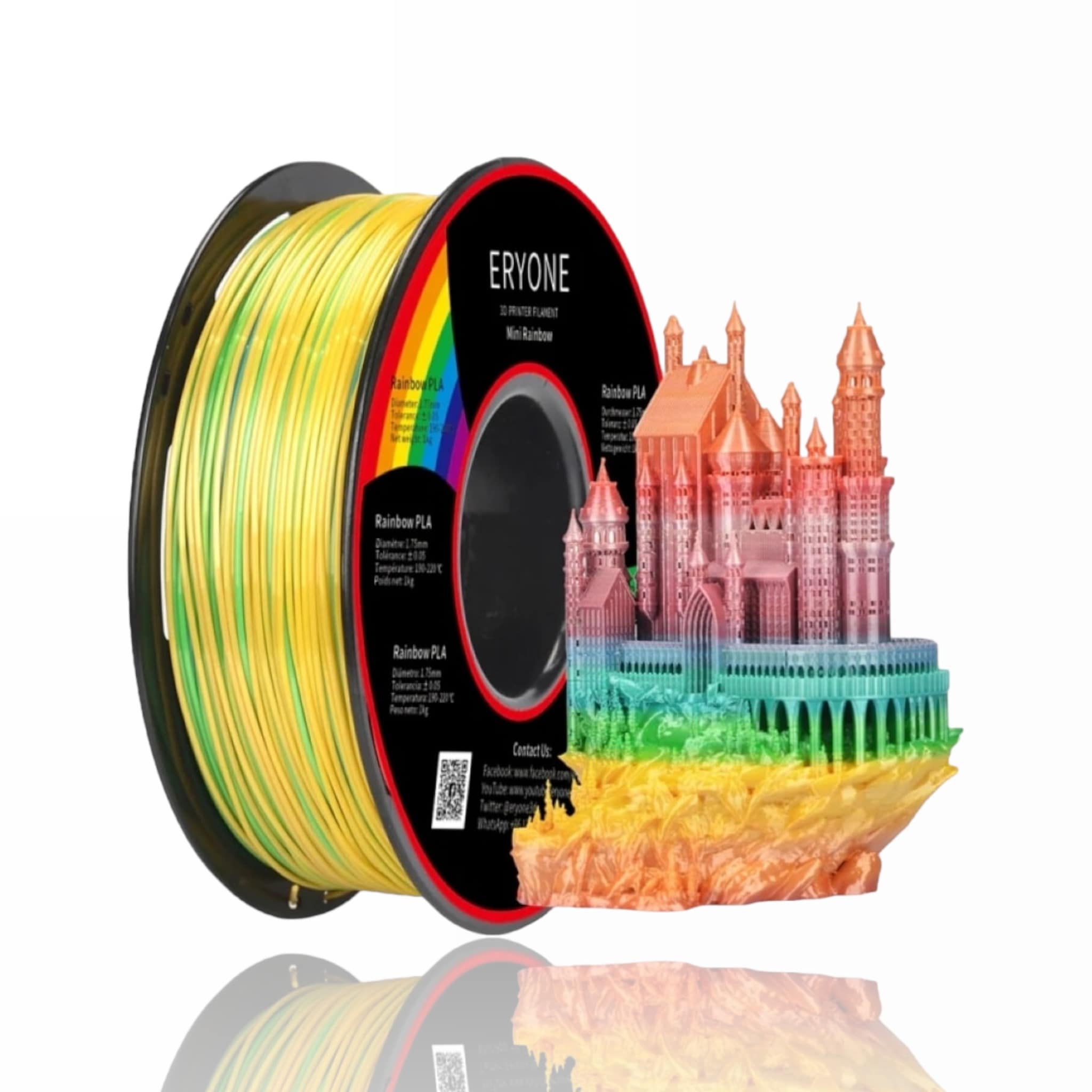 PLA Rainbow 1kg Mini - ERYONE