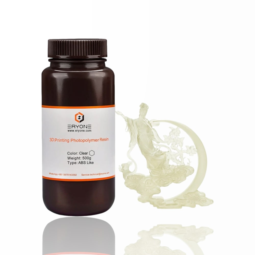 500g Resina Impressão 3D ABS-Like Clear (Transparent) - ERYONE