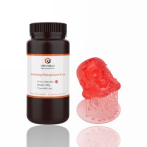 500g Resina Impressão 3D ABS-Like Clear Red - ERYONE
