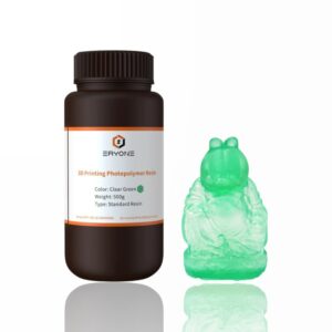 500g Resina Impressão 3D Standard Clear Green - ERYONE
