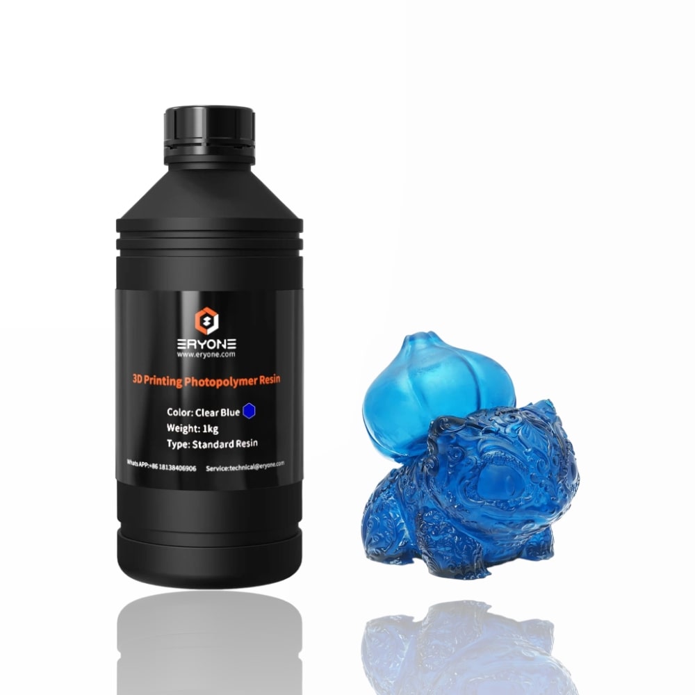 1000g Resina Impressão 3D Standard Clear Blue - ERYONE
