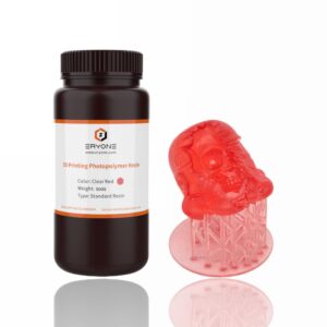 500g Resina Impressão 3D Standard Clear Red - ERYONE