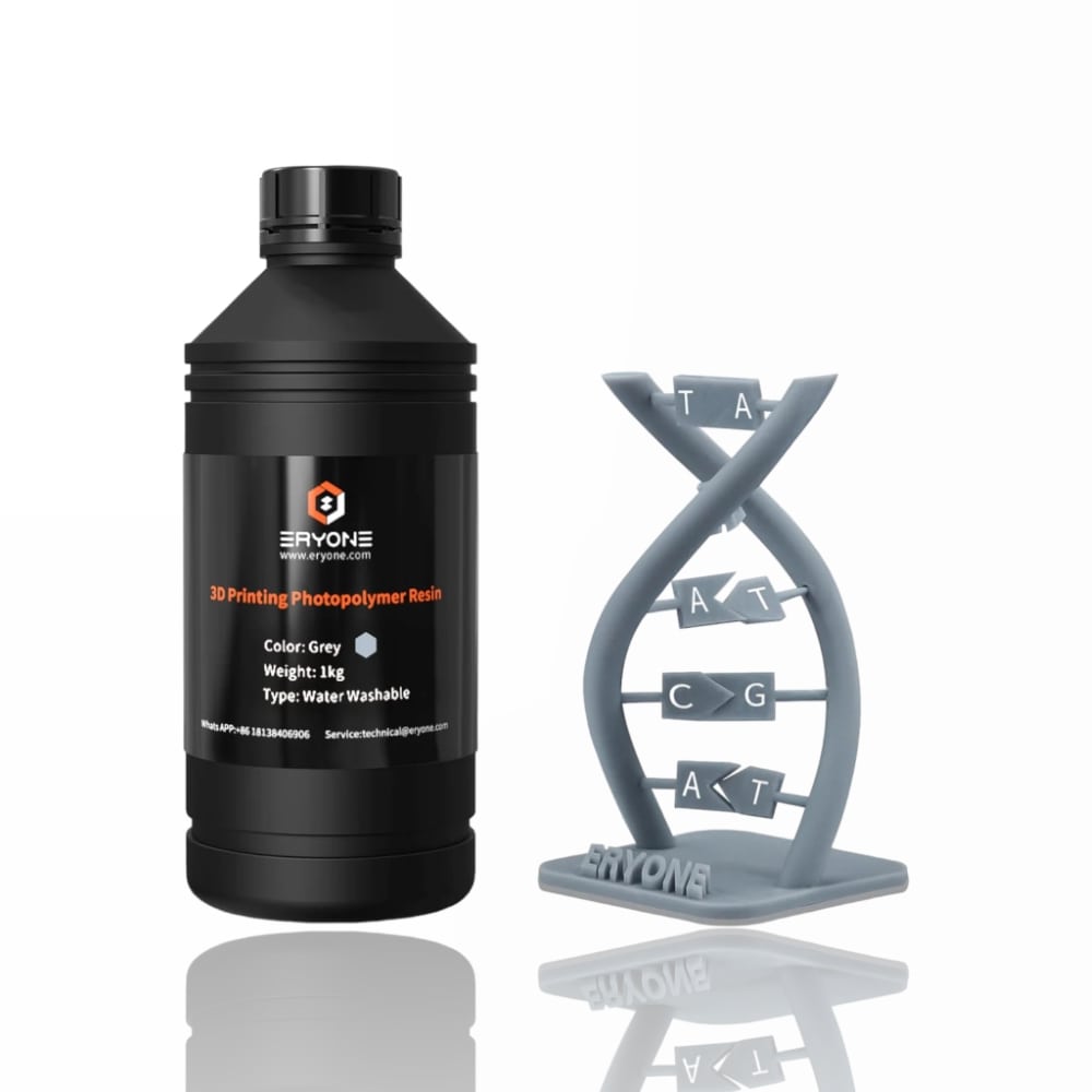 1000g Resina Impressão 3D Grey (Lavável em Água) - ERYONE