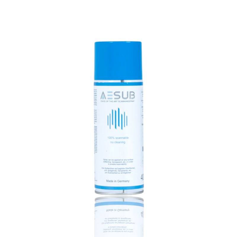 Spray para digitalização Scanner 3D Anti-reflexo laser 400ml White - AESUB - Image 5