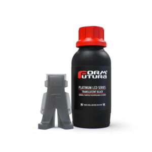 500ml Platinum LCD Series Resina Impressão 3D LCD e DLP UV (385 - 420nm) Translucent Black - FORMFUTURA