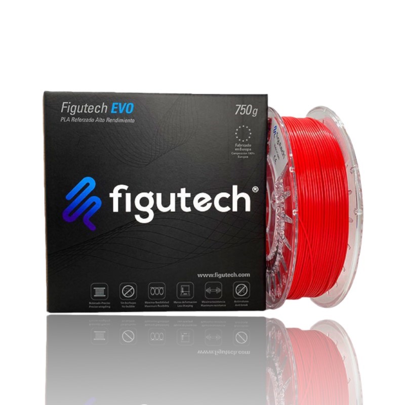 PLA EVO 750g Rojo Vermelho - Figutech