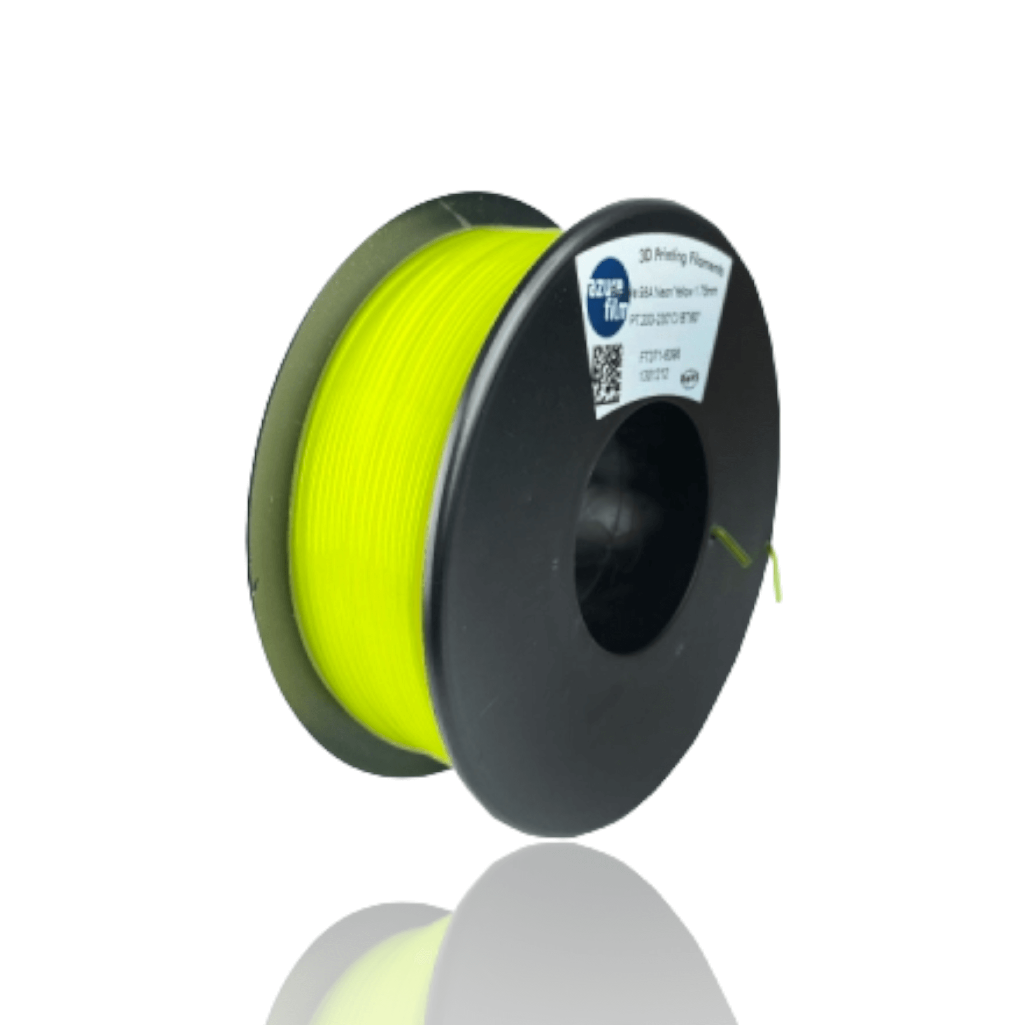TPU 300g Flexible Filament Hardness 98A Neon Yellow - Azurefilm - Image 2