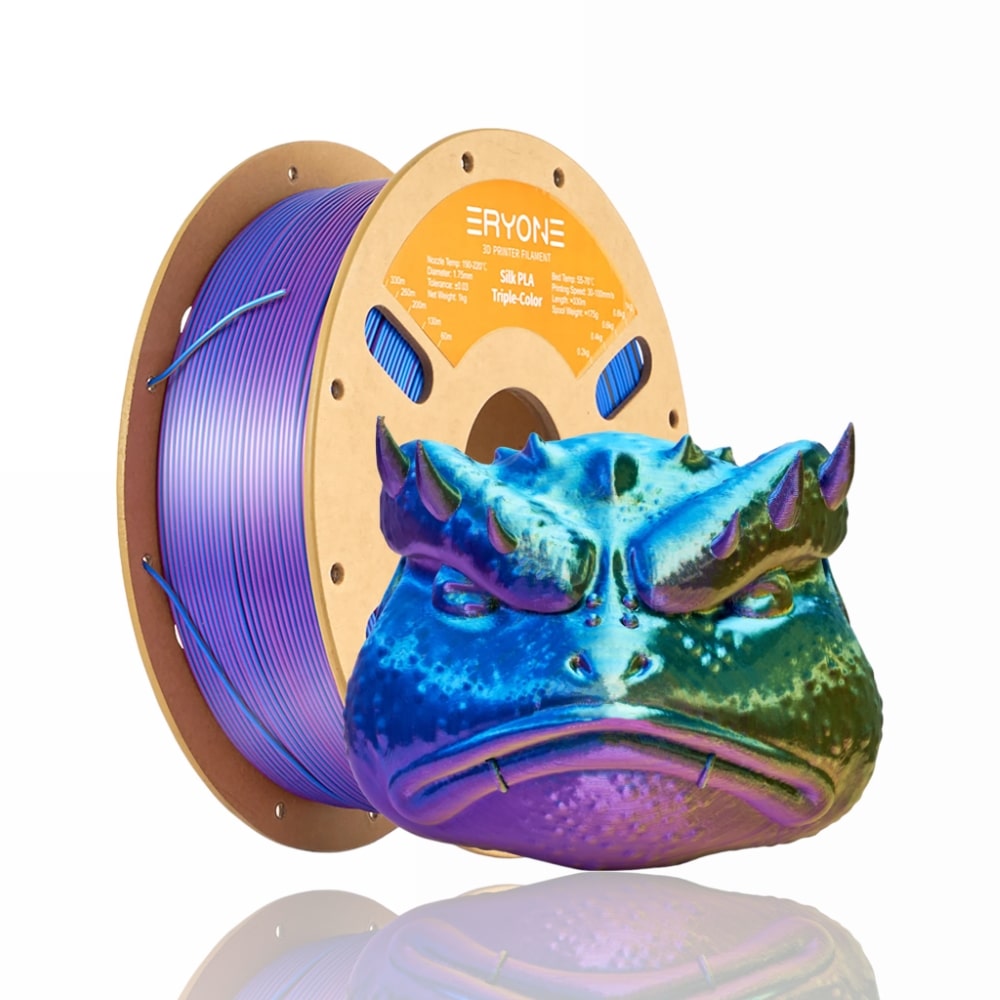 PLA Silk Tri-Color 1kg (Gold + Blue + Purple) - ERYONE