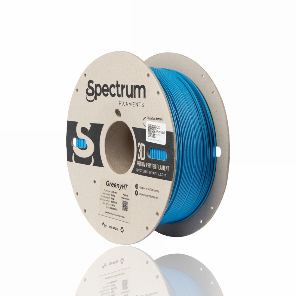 PLA GreenyHT™ (High Temperature) 1kg Light Blue - Spectrum Filaments