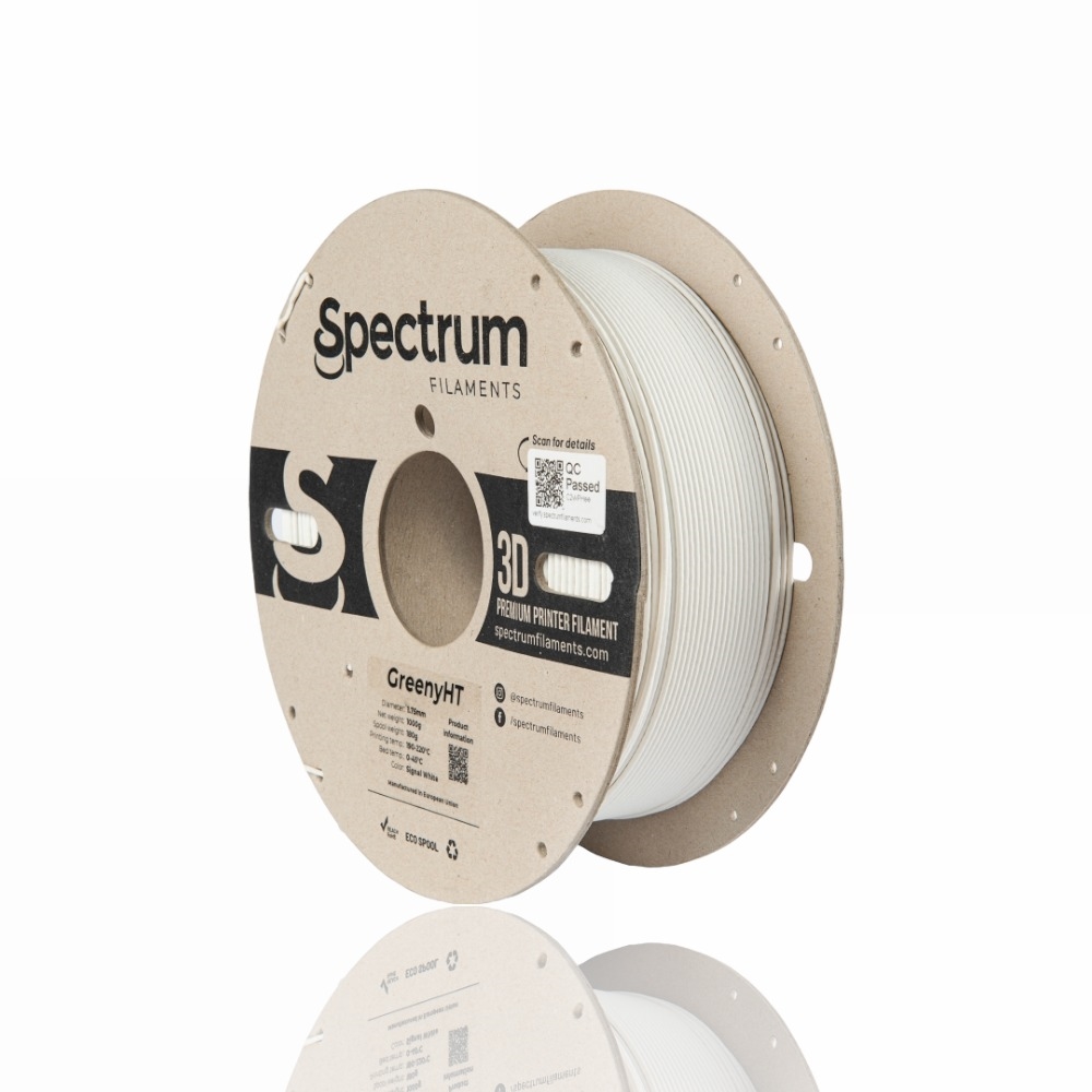 PLA GreenyHT™ (High Temperature) 1kg Signal White - Spectrum Filaments