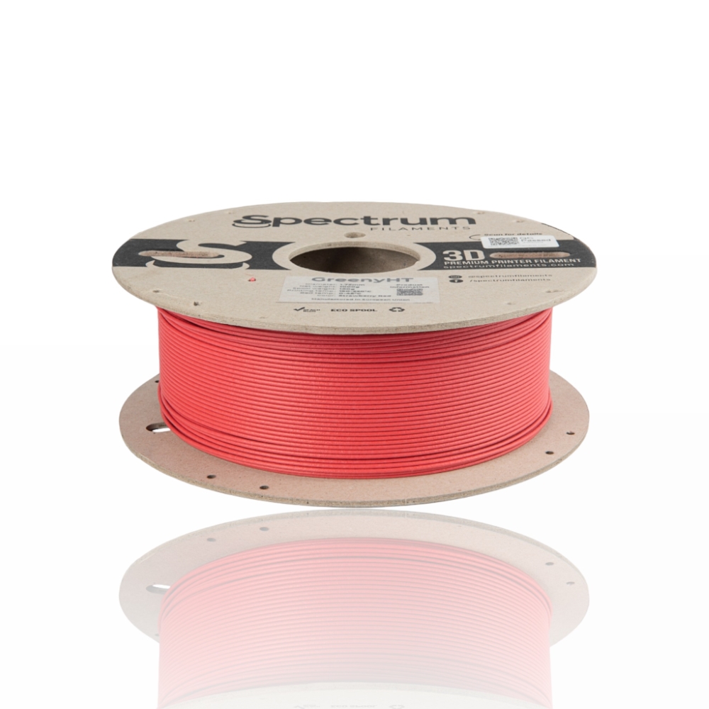 PLA GreenyHT™ (High Temperature) 1kg Strawberry Red - Spectrum Filaments - Image 2