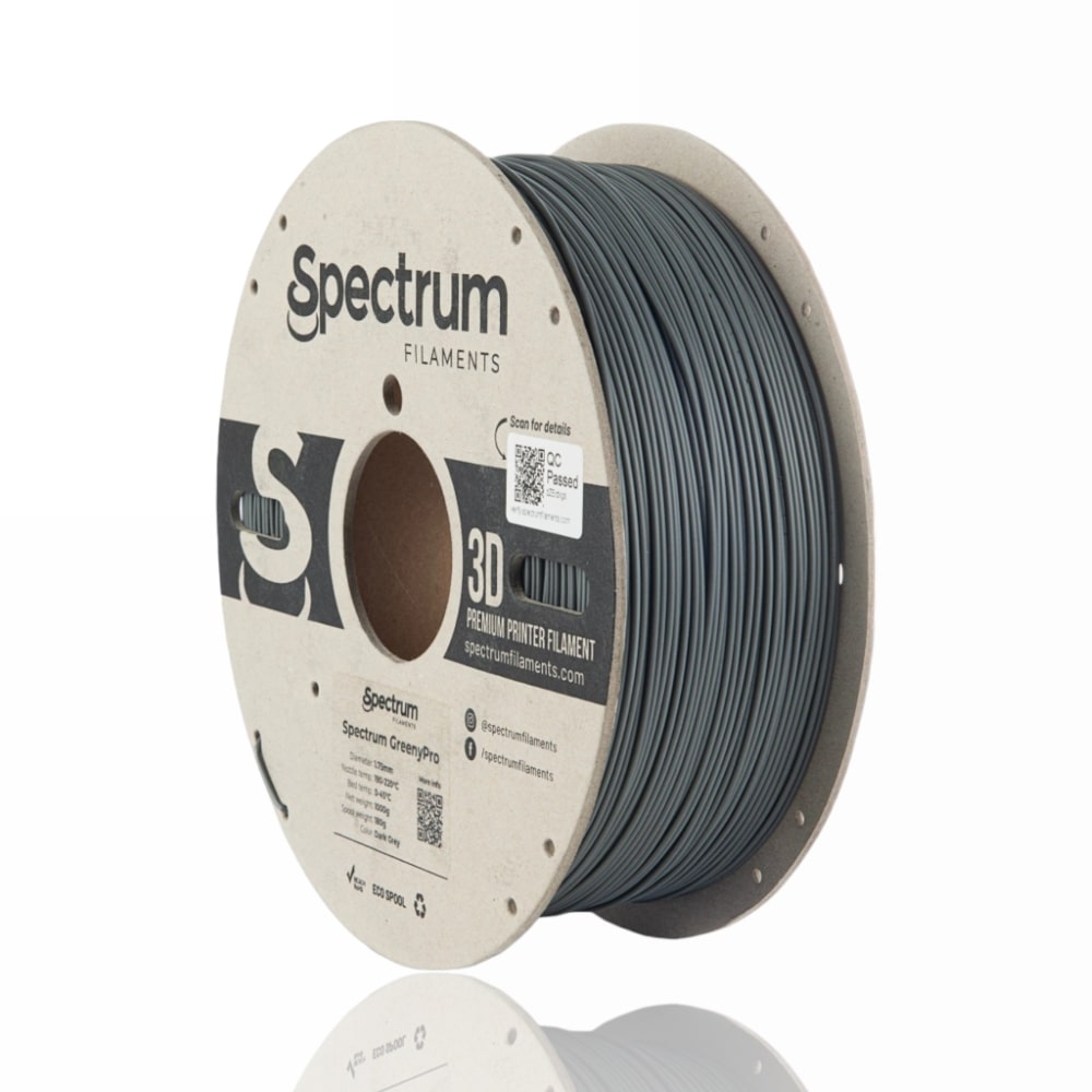 GreenyPRO PLA 1kg Dark Grey - Spectrum Filaments