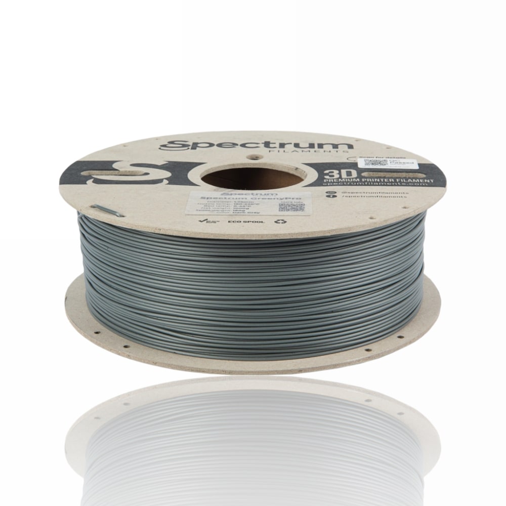 GreenyPRO PLA 1kg Dark Grey - Spectrum Filaments - Image 2