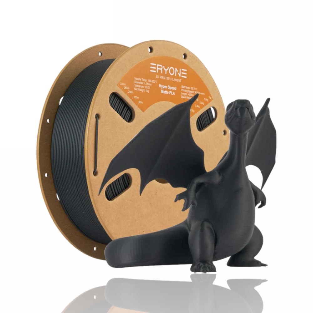 PLA Matte Hyper 1kg Black - ERYONE