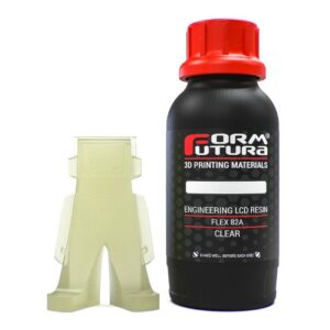 500ml Engineering LCD Resin Flex 82A Resina Impressão 3D UV Transparente Clear - FORMFUTURA