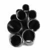 1m Tubo Anelado Corrugado PP 26mm diâmetro Fechado Preto (mangueira de plástico flexível passa cabos elétricos) - OEM