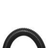 1m Tubo Anelado Corrugado PP 26mm diâmetro Fechado Preto (mangueira de plástico flexível passa cabos elétricos) - OEM