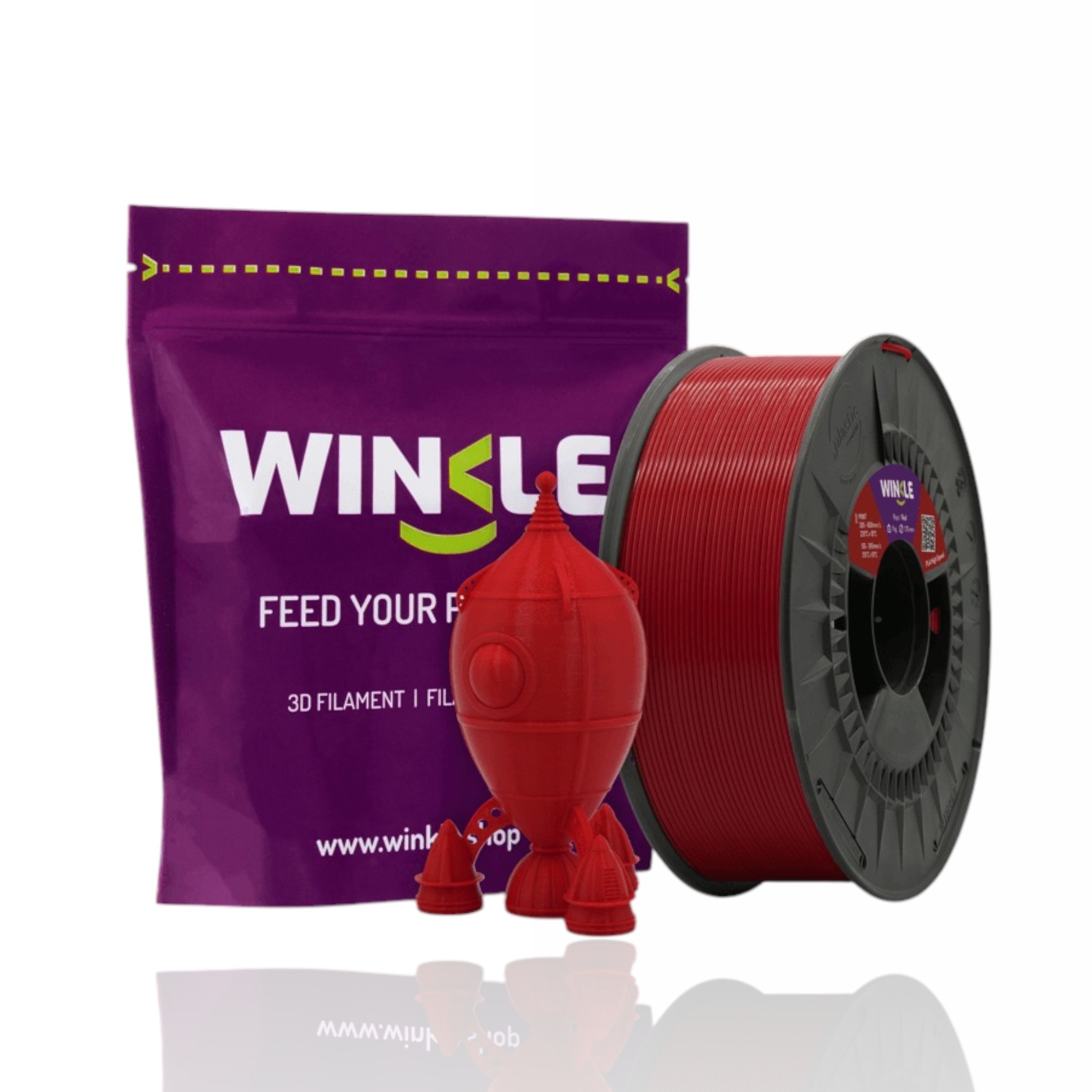 PLA HIGH SPEED 10m (Amostra) Rojo Diablo Devil Red - WINKLE