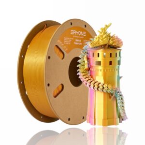 PLA Silk Tri-Color 1kg (Jewel Green + Orange Red + Gold) - ERYONE
