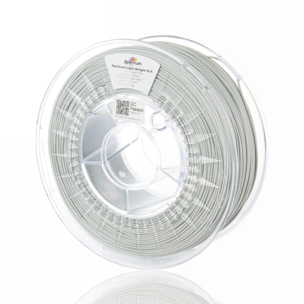 Light Weight PLA 750g Light Grey - Spectrum Filaments - Image 3