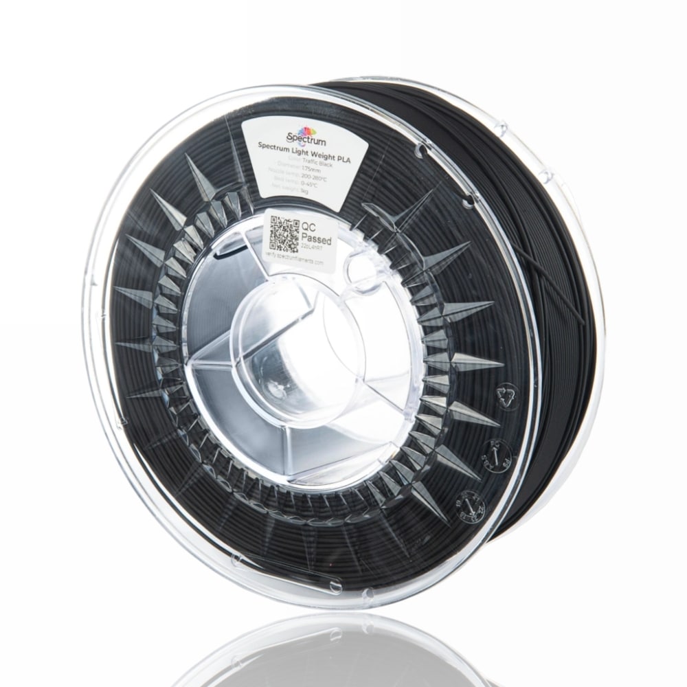 Light Weight PLA 750g Traffic Black - Spectrum Filaments - Image 3